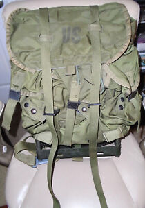 US Army Field Pack Combat Nylon Medium Rucksack Backpack with Metal Frame