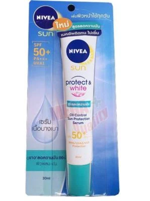 NIVEA SUN PROTECT and WHITEN OIL CONTROL SUN PROTECTION SERUM SPF50+ PA+++ 30ml - Image 1 of 2