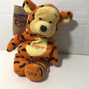 VINTAGE DISNEY STORE WINNIE THE POOH ALS TIGGER SITZSACK PLÜSCH NEU MIT ETIKETT HALLOWEEN - Bild 1 von 4
