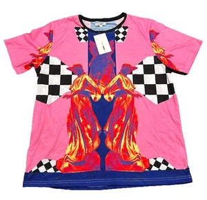 Fashion Nova Men’s We Will Rise Pink Graphic Shirt NWT Size XXL - Picture 1 of 6