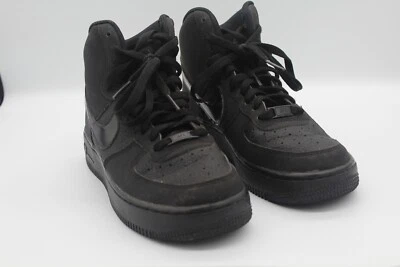 Nike Air Force 1 High GS Triple Negro Talla 6 Juvenil 653998-001 Retro Foto 1 de 4