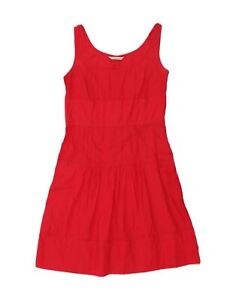 MARELLA Womens A-Line Dress UK 12 Medium Red BI52