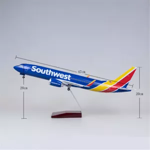 1/85 Southwest Airlines Boeing 737 Passenger Airplane Aircraft Model Gift N7847A - Picture 1 of 12