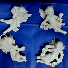 Set Completo Angeli Cherubini Le 4 Stagioni Ceramiche Di Capodimonte 15 cm
