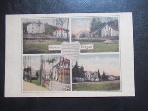 Postcard Liegau Augustusbad, greeting from Liegau, various views, circa 1900, unrun
