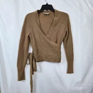 Maglione Everlane Donna Tan The Alpaca Wrap Manica Lunga Carriera Medium Academia - Foto 1 di 8