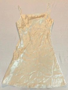 Ginia Pearl Silk Only Chemise Cream 8 - Picture 1 of 3