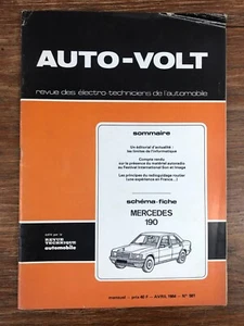 (RTA) Revue Technique AUTO VOLT # 581 (1984) Schéma MERCEDES 190 - Picture 1 of 1