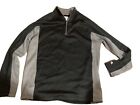 Vintage Champion Quarter Zip Sweatshirt Large Pullover Rare Embroidered Black