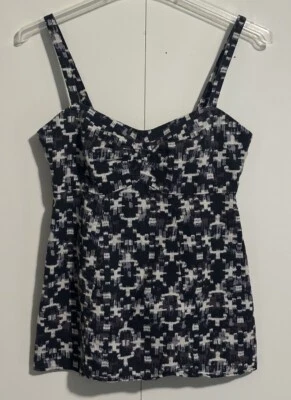 Camiseta sin mangas Patagonia Summertime Odalisque negra beige cáñamo algodón orgánico para mujer 4 Foto 1 de 4