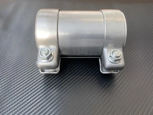 58mm Heavy Duty Stainless Steel 2.25" Exhaust Clamp Joiner Connector Repair Pipe - Picture 1 of 8