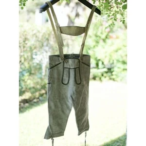 Lederhosen 9 Ages Boy Leather Style Tyrolean Bavarian - Picture 1 of 1