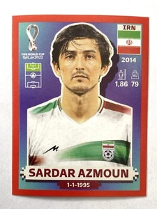 2022 Panini FIFA World Cup Sticker SARDAR AZMOUN ( IRN 18 ) Red Border - Picture 1 of 2
