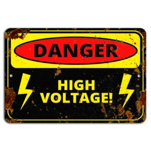 Danger: High Voltage - Rustic Metal Sign - Picture 1 of 1