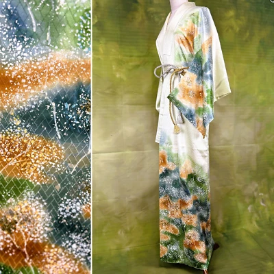 【Excelente】Kimono antiguo, kimono de seda, bata de kimono,vestido de kimono de lujo Foto 1 de 4