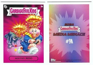 2024 TOPPS GARBAGE PAIL KIDS MEDIA MENACE 9a MOUTHY MOO - Picture 1 of 3