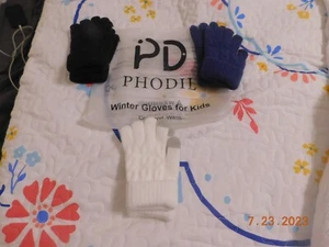 Phodil Winter Gloves For Kids-- 3 Pairs - Picture 1 of 2