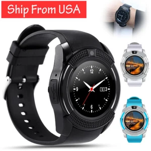 Bluetooth Smart Watch Fitness Tracker Sleep Monitor Phone Mate For Android - Picture 1 of 18