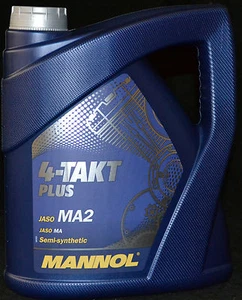 4 Liter Mannol 4 Takt Plus 10W-40 Motorradöl 4T Jaso MA2 Motoröl Roller 10W40 - Bild 1 von 1