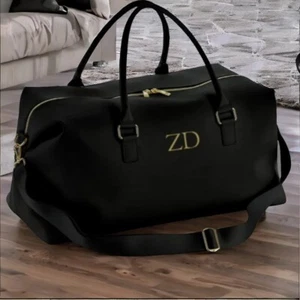 Bolsa de mano personalizada con monograma inicial hospital equipaje de mano viaje durante la noche - Imagen 1 de 5