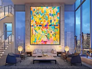Venta Pintura Abstracta ORIGINAL Caribbean Delight 60"H X 48 $99,999 Ahora $49,995 - Imagen 1 de 15