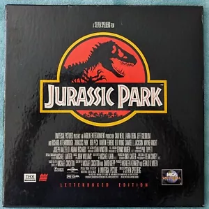 Jurassic Park Letterboxed Edition 3 Disc Laserdisc Box Set (rare) - Photo 1/3