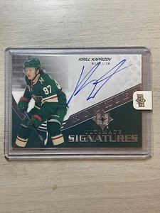 2020-21 UD Ultimate Signatures Rookies Kirill Kaprizov Wild. Hard Signed. Beauty - Bild 1 von 7