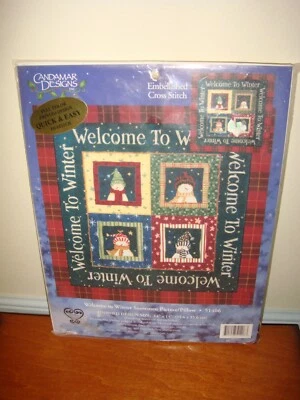Candamar Designs Welcome To Winter Snowman -1 Cross Stitch Kit - Image 1 of 4