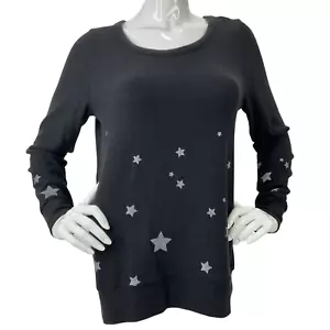 Felpa Chaser Donna Nera Taglia M Stars Revolve Lusso Morbida Nuova con etichette $99 - Foto 1 di 7