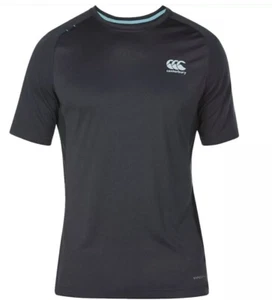 Canterbury VapoDri Logo T-shirt Sizes Small to Xlarge Col Vanta Black Marl - Picture 1 of 5