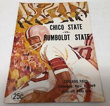 1969 Chico State Wildcats vs. Humboldt State Lumberjacks Football Game Program