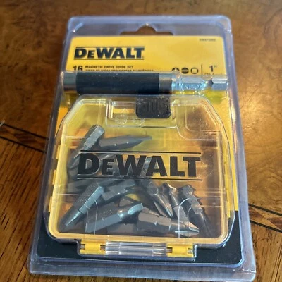 DEWALT DWAF2053 16 PCS. MAGNETIC DRIVE GUIDE SET BRAND NEW SEALED PACKAGE - Image 1 of 4