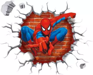 Spiderman Wall Stickers DIY Removable Spiderman Children Themed Art Boy Room Wal - Picture 1 of 6