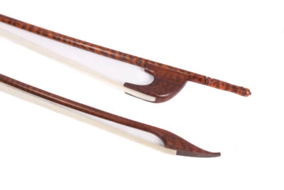 New Double Upright Bass Bow baroque Bows Natural Snakewood Straight balance - Image 1 of 4