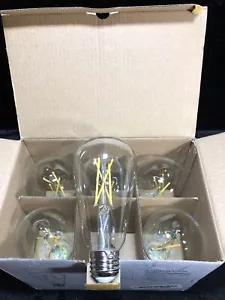 6pc Led Dimmable Edison Bulbs 60w Equivalent St19 st64 Led Filament Soft White - Picture 1 of 1