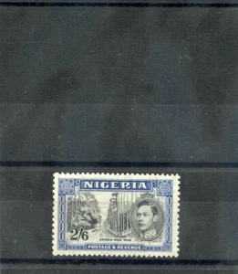 NIGERIA Sc 63c (SG 58)*VF LH 1938 2SH6d NEGRO Y AZUL, P13X111/2, $120 - Imagen 1 de 1