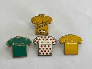 a 4 PINS PIN ENAMEL VELO BICI TOUR DE FRANCE CREDIT LYONNAIS ARTHUS BERTRAND - Picture 1 of 1