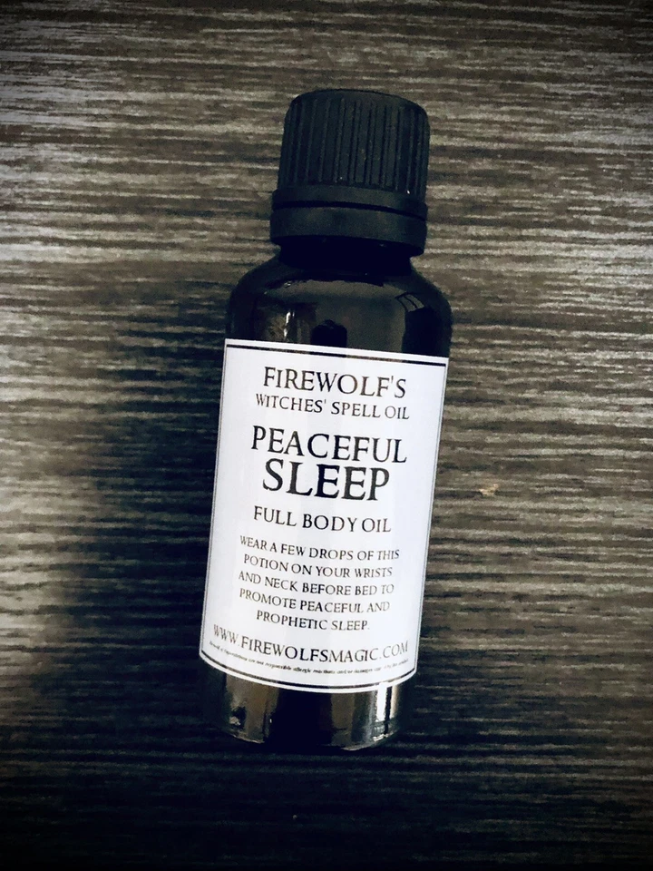 Масло для всего тела Peaceful Sleep, ручной работы, органическое, колдовство, худу, викка - Изображение 1 из 1