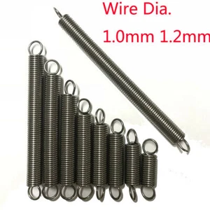 304 Stainless Steel Extension Small Spring Tension Springs Wire Dia.1.0mm/1.2mm - Picture 1 of 3