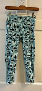 Under Armour Girls Cropped Leggings Teal Print Capri Size M - Picture 1 of 5
