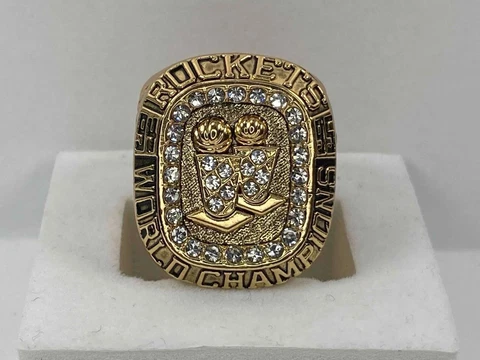 Houston Rockets Championship Ring - 1995 Finals Ring - Hakeem Olajuwon - Box Cover
