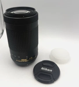 Nikon AF-P DX NIKKOR 70-300mm F/4.5-6.3 ED G Lens Front & Back Caps - Picture 1 of 17