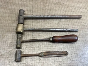 4 Vintage handgefertigte Messing Bronze Hämmer 2-4 Unzen Büchsenmacher Juwelier Maschinist Werkzeug - Bild 1 von 15