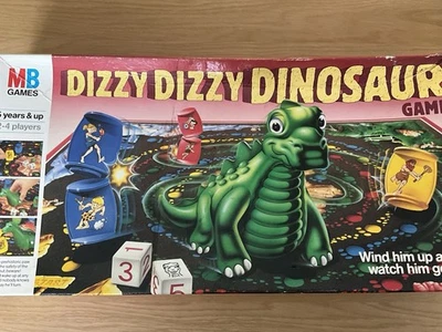 Vintage Dizzy Dizzy Dinosaur by MB Games 1987 Retro Board Game - Image 1 of 4