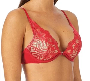 Adored By ADORE ME - Gr. 32B roter Layla PushUp BH gepolsterte Spitze verstellbar Damen - Bild 1 von 3