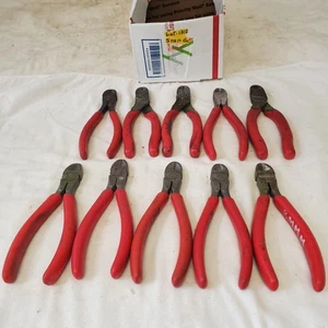 Lot of 10 Snap-on Diagonal Soft Grip Cutter Snip Pliers LOT-1312 - Picture 1 of 9