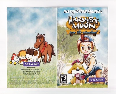 Harvest Moon Save the Homeland — подлинный ручной буклет с инструкциями — PS2 - Изображение 1 из 2