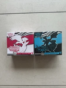 Pokemon TCG Black Bolt and White Flare ETB Sealed ✅ Fast Postage 💨 - Picture 1 of 4