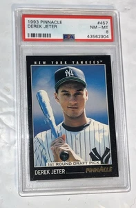 1993 PINNACLE #457 DEREK JETER ROOKIE RC PSA 8 New York Yankees. C - Picture 1 of 2