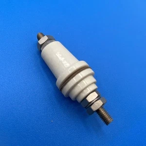 Vintage 2" FEED THRU THOUGH CERAMIC HIGH VOLTAGE CONNECTOR INSULATOR AMPLIFIER - Picture 1 of 5